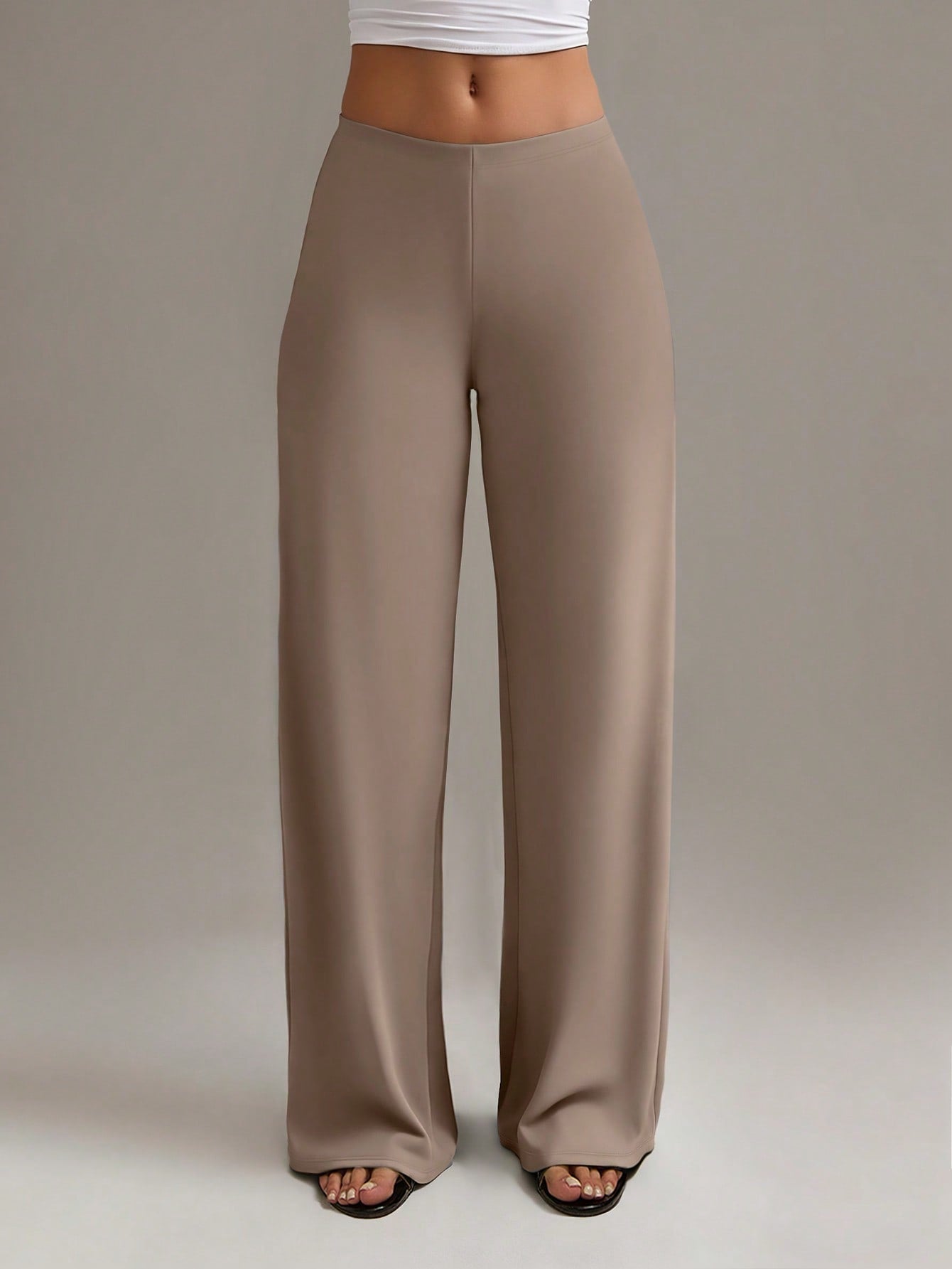 XLLAIS Women's Fashion High Waist Straight Leg Pants Casual Spring, Work To Weekend