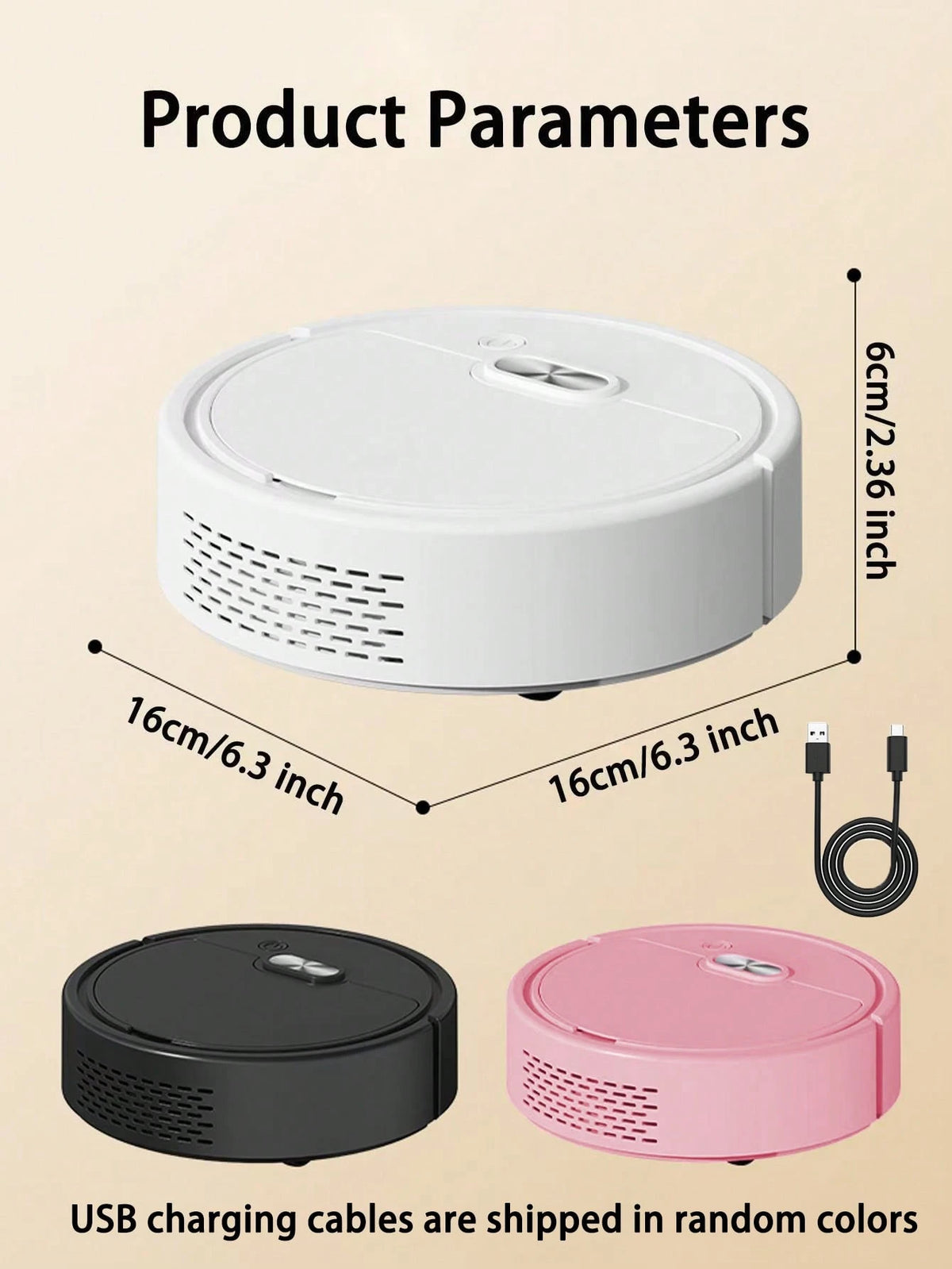 YAIUZGOO 3-In-1 Smart Robot Vacuum, 60mm Ultra-Thin Body, Powerful Suction, 45dB Quiet Automatic Sweeping And Mopping Robot, Suitable For Home Hard Floors, Carpets And Pet Hair
