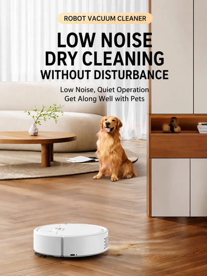 YAIUZGOO 3-In-1 Smart Robot Vacuum, 60mm Ultra-Thin Body, Powerful Suction, 45dB Quiet Automatic Sweeping And Mopping Robot, Suitable For Home Hard Floors, Carpets And Pet Hair