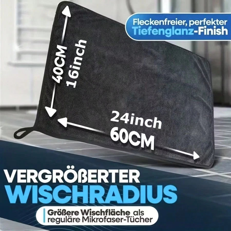 YITUMU Ultra-Fine Quick-Dry Microfiber Cleaning Cloth, High Absorbency Fast Drying Bath Towel, Available In 40X60 And 40X40 Cm, 600 Gsm, Suitable For Bathroom, Car And Home Cleaning- Grey Super Soft
