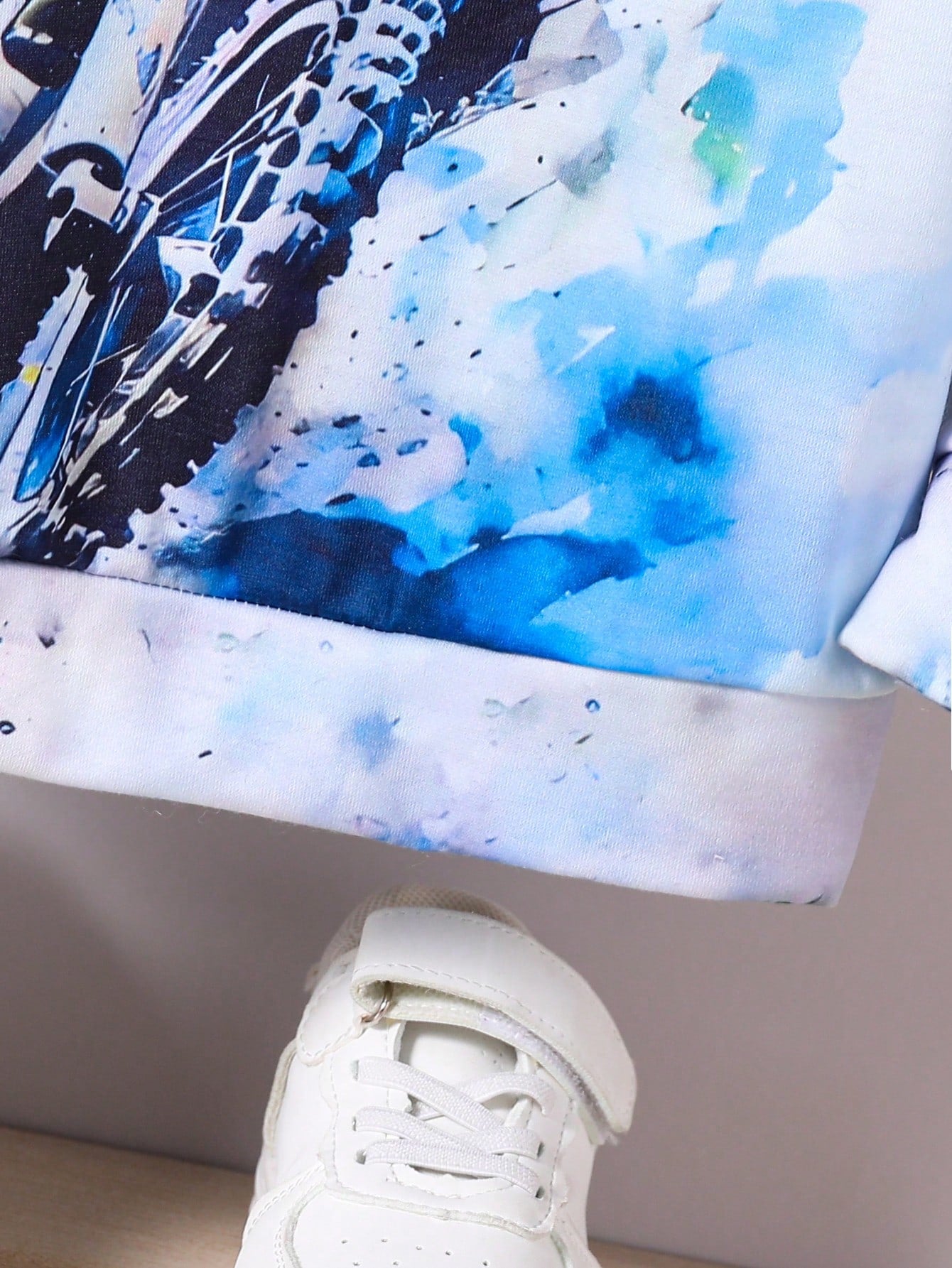 Young Boy Motorcycle Printed Casual Comfortable Sweatshirt, Spring/Autumn Chic Autumn/Winter