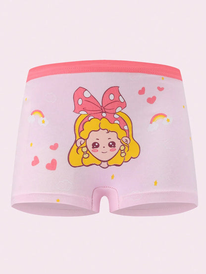 Young Girl 8pcs/Pack Soft & Comfortable Cute Pattern Briefs