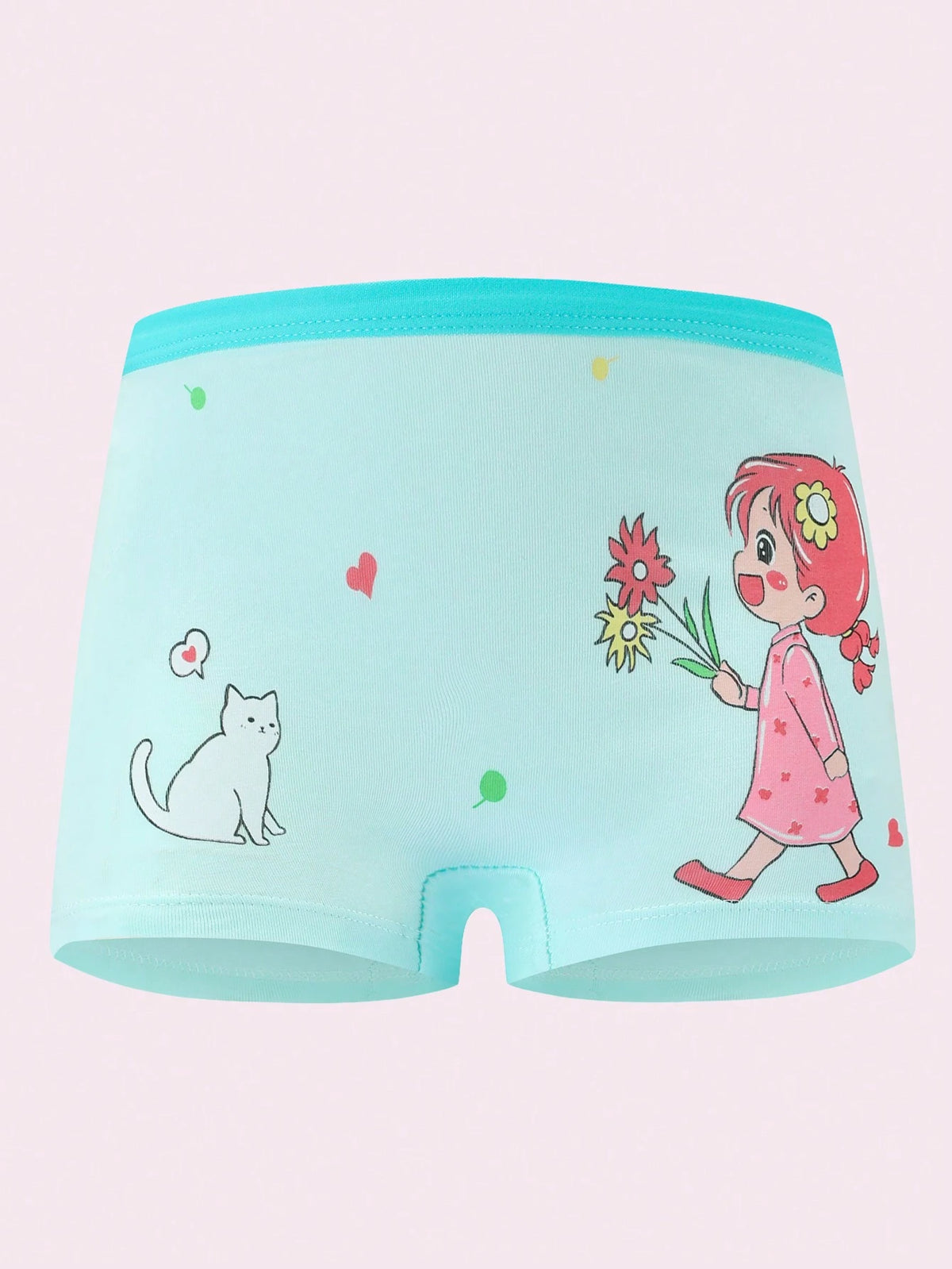 Young Girl 8pcs/Pack Soft & Comfortable Cute Pattern Briefs