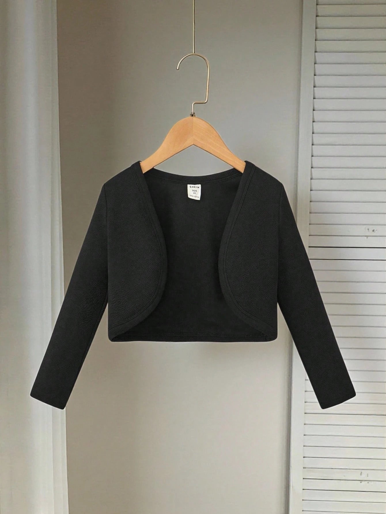 Young Girl Casual Cute Solid Color Knit Cardigan,In Fall/Winter
