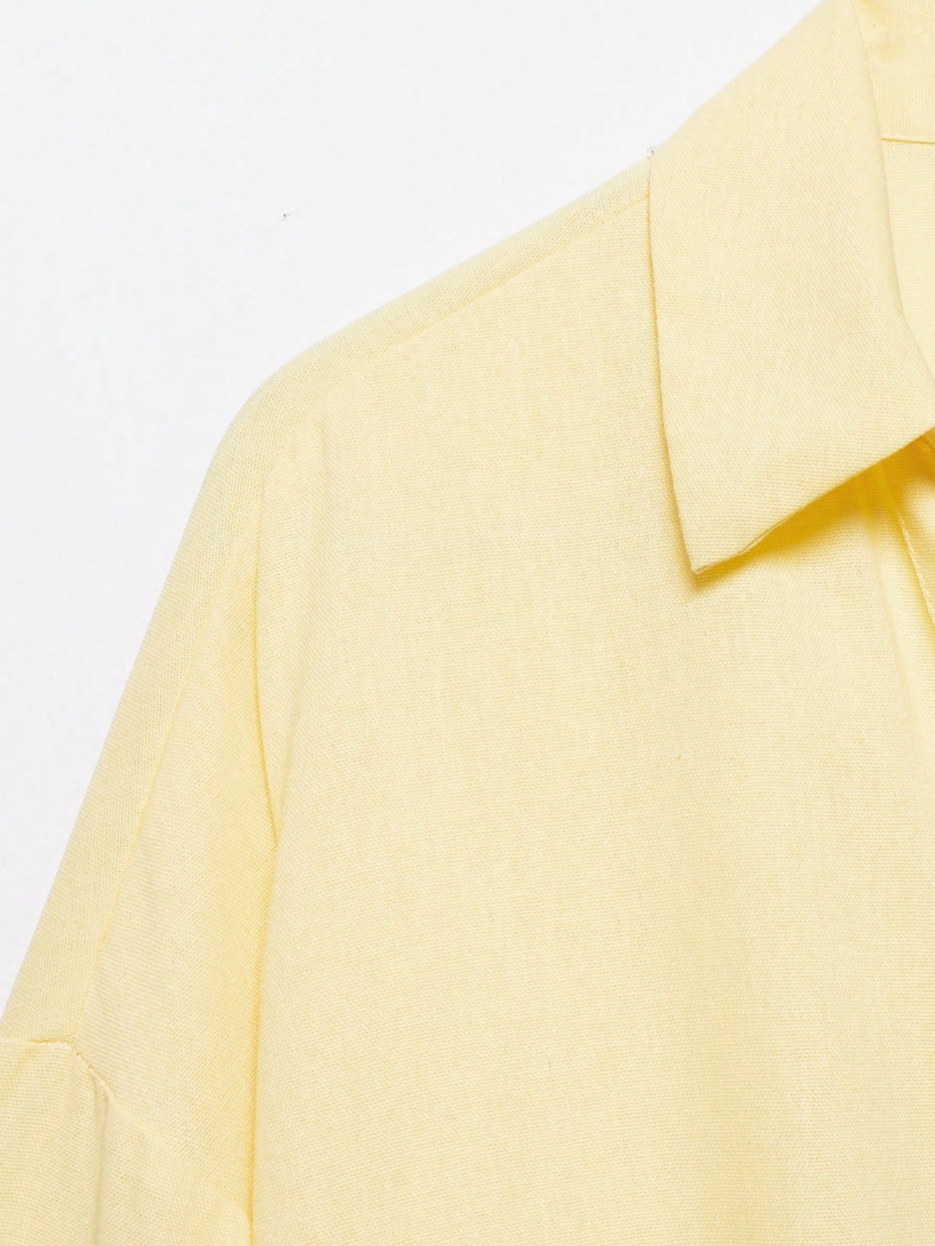 YROOE Fashion Casual Versatile Women's Blouse, Minimalist/Business Casual/Daily Commute/Elegant, Lightweight Loose Collar Long Sleeve Shirt- Light Yellow Summer, Work To Weekend