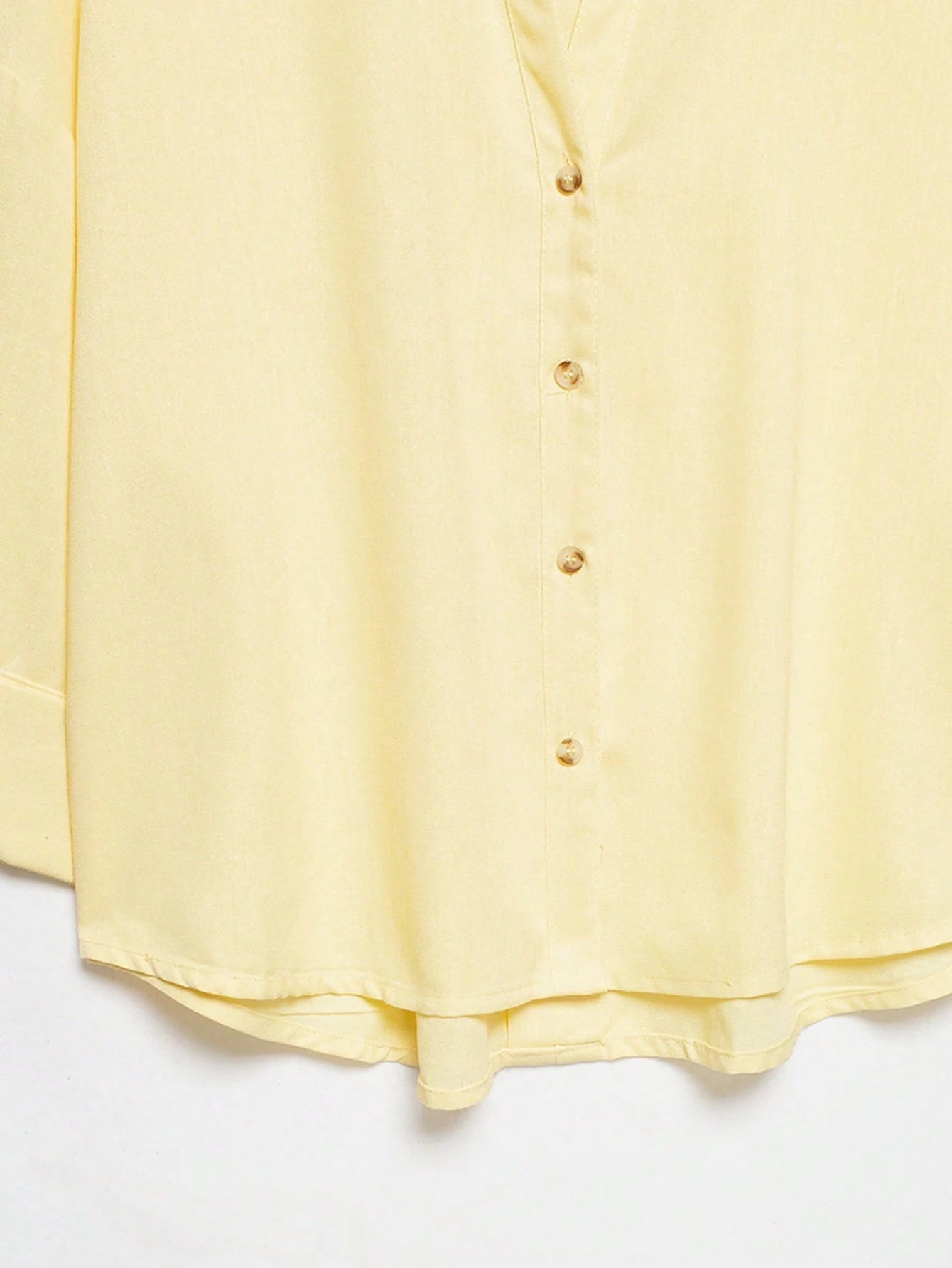 YROOE Fashion Casual Versatile Women's Blouse, Minimalist/Business Casual/Daily Commute/Elegant, Lightweight Loose Collar Long Sleeve Shirt- Light Yellow Summer, Work To Weekend