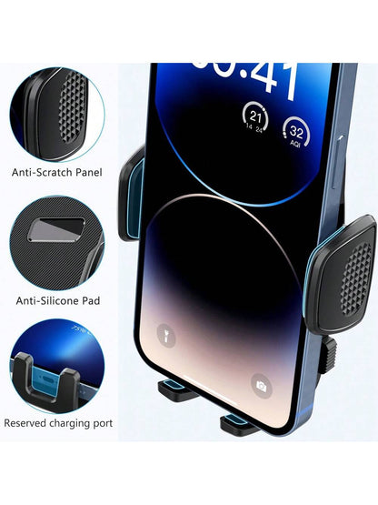 YWOR Car Cell Phone Holder For Car Dashboard Windshield Phone Mount For Car Long Arm Car Phone Holder Mount Strong Suction Cup Anti-Shake Stabilizer Compatible For IPhone,, All Smartphones