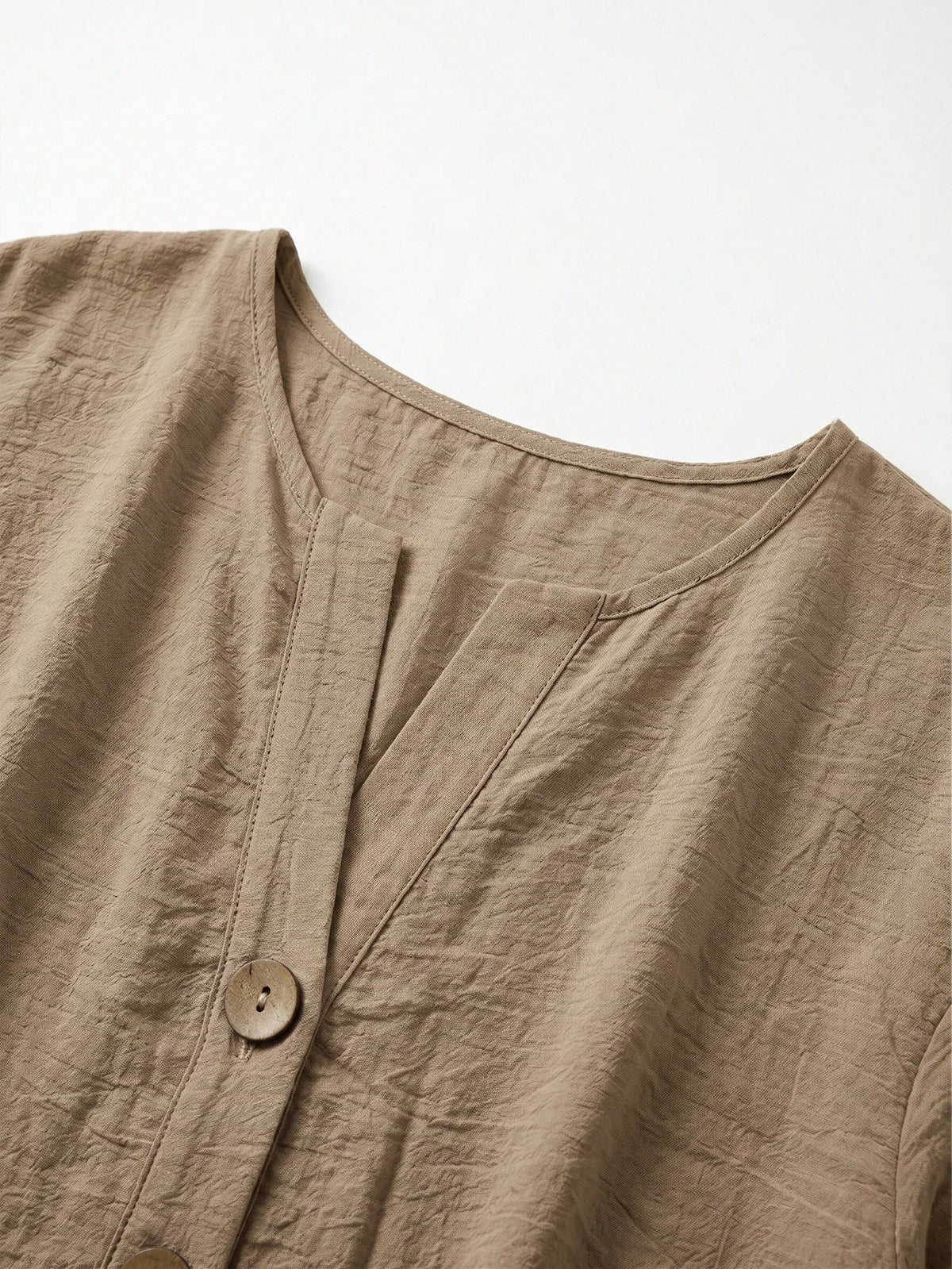 Zayélia Lady's Smooth-Woven Elegant And Simple Casual Summer Blouse, Work Shirt