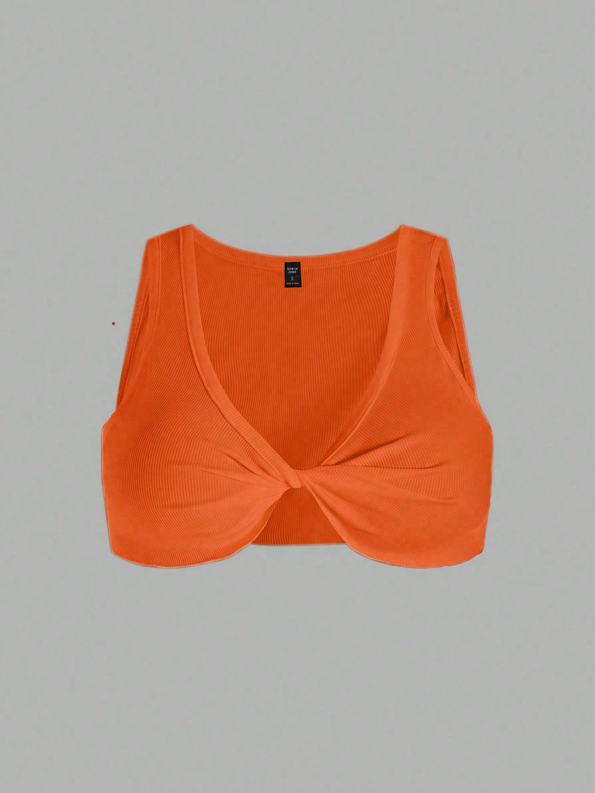 Zyxie Women's Solid Color Ribbed Twist Design Sexy Tank Top For Summer